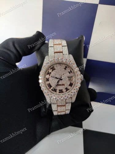 ebay fake diamond watches|moissanite bust down watch.